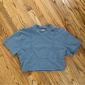 Fashion Brand Company striped bikini crop top